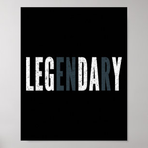 Legendary Leg Day - Leg Day At The Gym  Poster