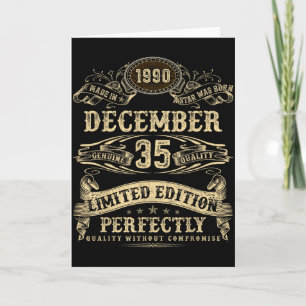 Legendary Man Born December 1990 35th Birthday  Card