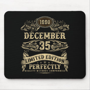 Legendary Man Born December 1990 35th Birthday  Mouse Mat