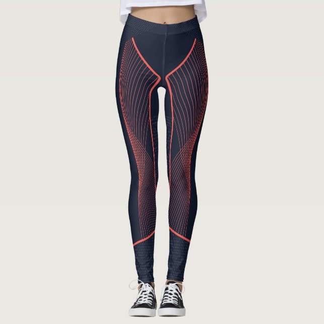 Legendary Motion – Geometric Elegance Leggings (Front)