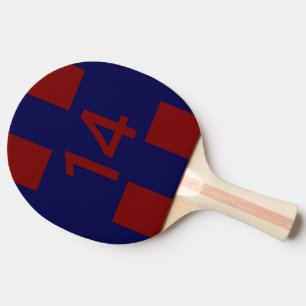 Legendary No. 14 in red and blue Ping Pong Paddle