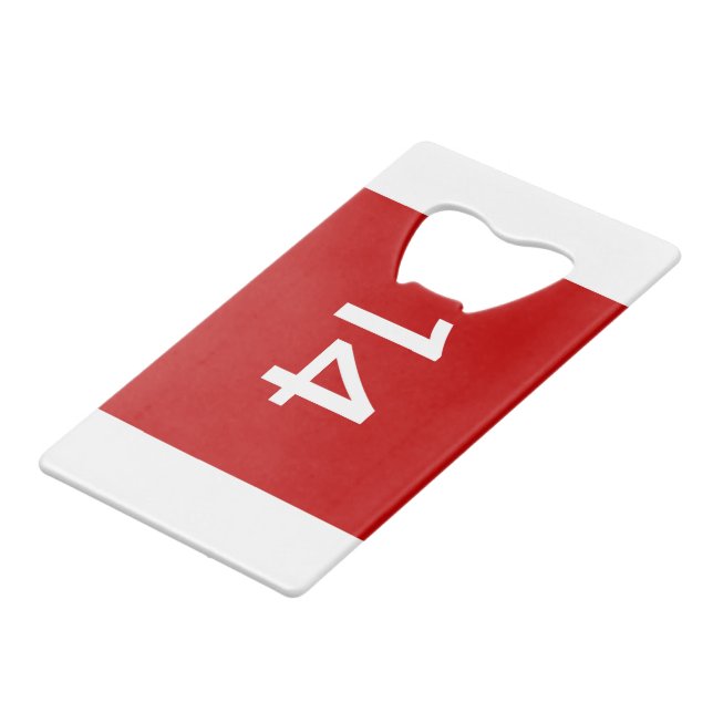 Legendary No. 14 in red and white (Front Angled)