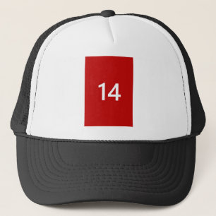 Legendary No. 14 in red and white Trucker Hat