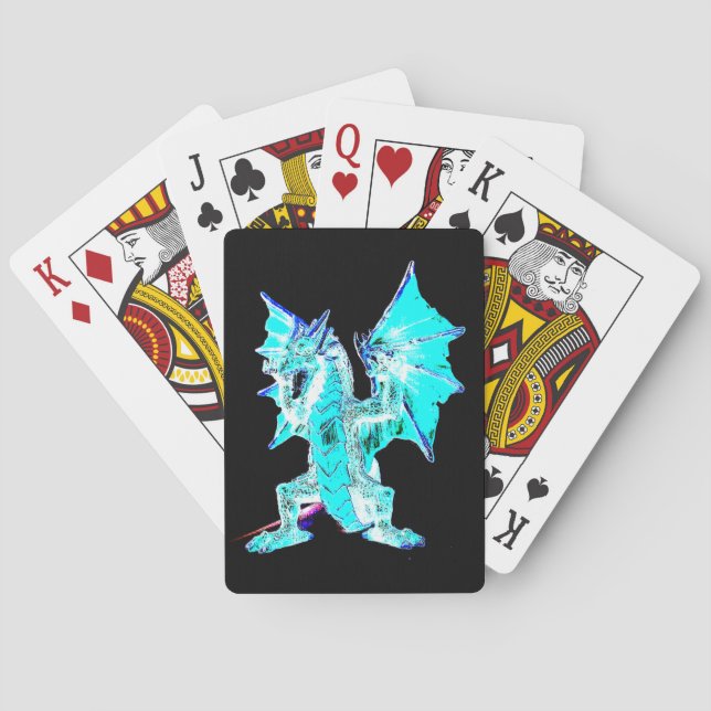 Legendary Ocean Beast Radiant Fantasy Shuffle Deck Playing Cards (Back)