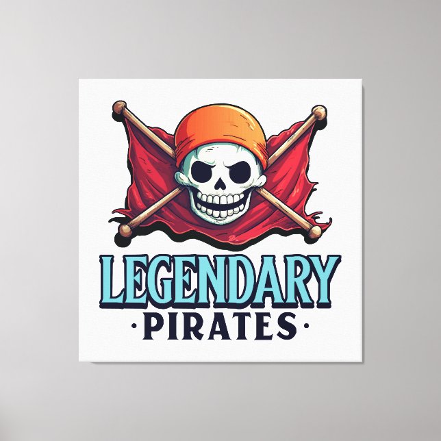 Legendary Pirates Canvas Print (Front)