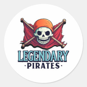 Legendary Pirates Classic Round Sticker