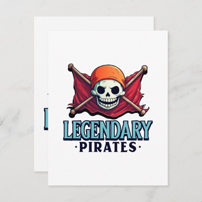 Legendary Pirates Enclosure Card (Front/Back)
