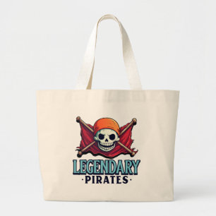 Legendary Pirates Large Tote Bag