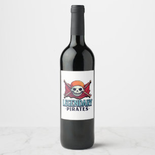 Legendary Pirates Wine Label