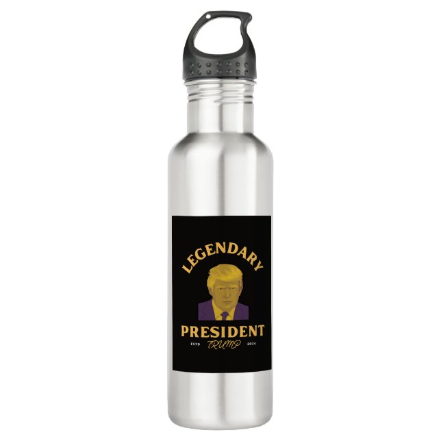 Legendary President Stainless Steel Water Bottle (Front)