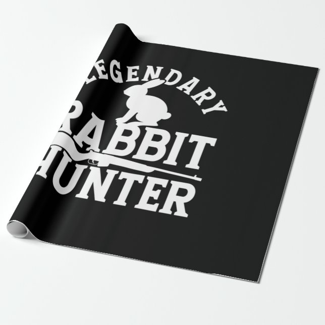 Legendary Rabbit Hunter Wrapping Paper (Unrolled)
