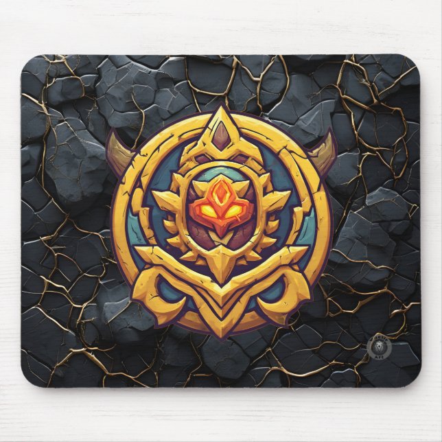 Legendary Rank Gamer Emblem Mouse Mat (Front)