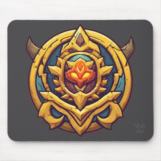 Legendary Rank Gamer Emblem Mouse Mat (Front)
