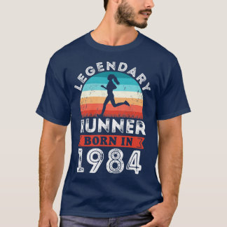 Legendary Runner born 1984 40th Birthday Gifts Run T-Shirt