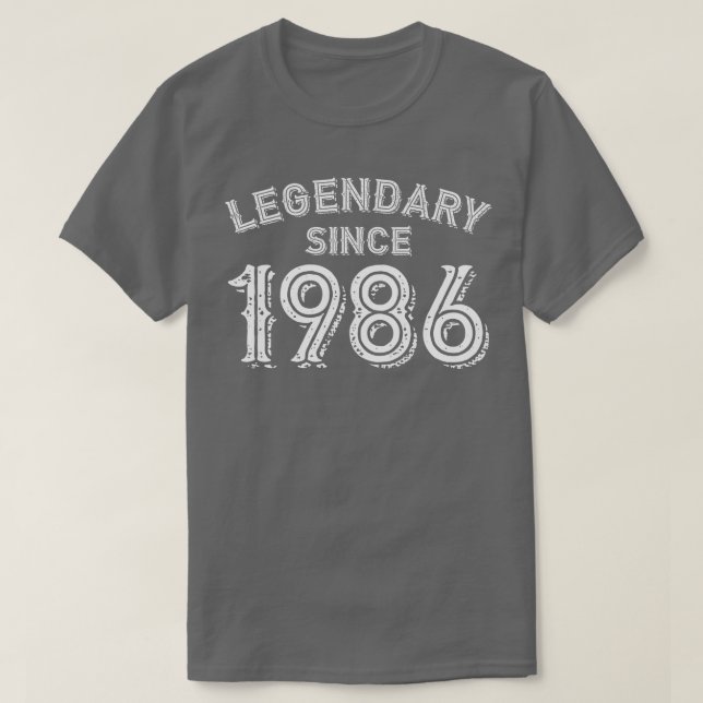 Legendary Since 1986 T-Shirt (Design Front)