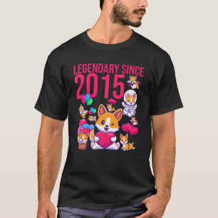 Legendary Since 2015 Dog Funny Cute Cool Dog Lover T-Shirt