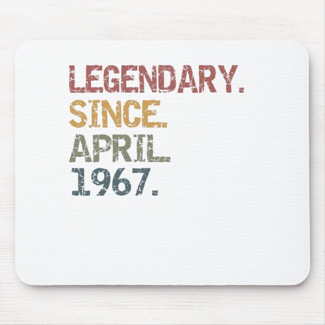 Legendary since April 1967 Mouse Mat (Front)