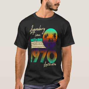Legendary Since Bday 1970 December Vintage 50Th Bi T-Shirt