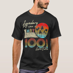 Legendary Since Bday May 2001 Vintage 20Th Birthda T-Shirt