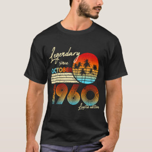 Legendary Since Bday October 1960 Vintage 60Th Bir T-Shirt
