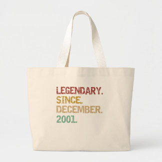 Legendary since December 2001 Large Tote Bag