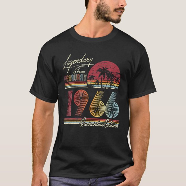 Legendary Since February 1966 55Th Quarantine Bith T-Shirt (Front)