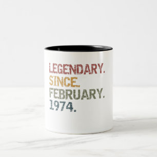 Legendary since February 1974 Two-Tone Coffee Mug