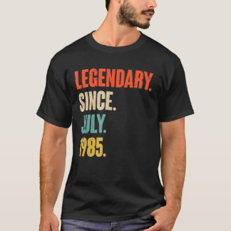 Legendary Since July 1985  37 Year Old  37th Birth T-Shirt