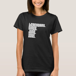 Legendary Since June 2005 18th Birthday T-Shirt