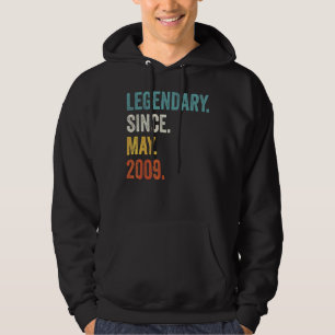 Legendary Since May 2009 13th Birthday Hoodie