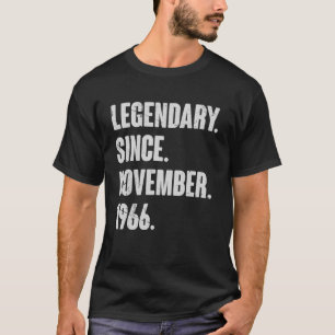 Legendary Since November 1966 56 Year Old 56th Bi T-Shirt