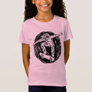 Legendary Skater Doing Mid-Air Skateboarding T-Shirt