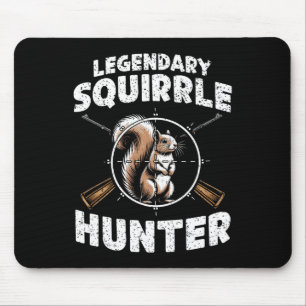 Legendary Squirrel Hunter Hunting For Boys Kids Yo Mouse Mat