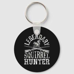 Legendary Squirrel Hunter T Shirt Hunting Funny Vi Key Ring