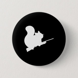 Legendary Squirrel Hunting Fight Byck Design Pelle 6 Cm Round Badge