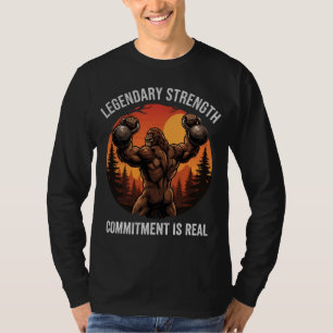 Legendary Strength Commitment Is Real Gym Life T-Shirt