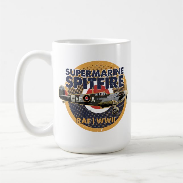 Legendary Supermarine Aircraft Coffee Mug (Left)