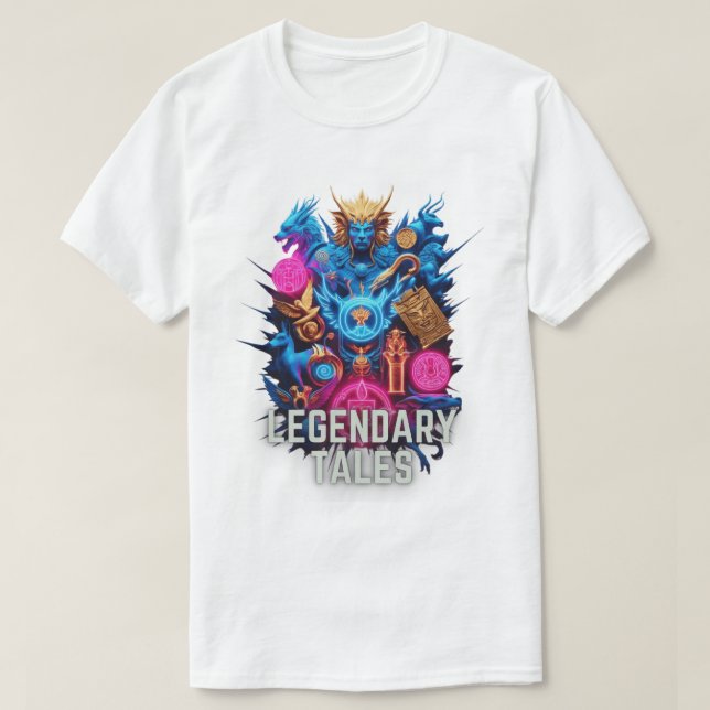 Legendary Tales - Neon Mythos T-Shirt (Design Front)