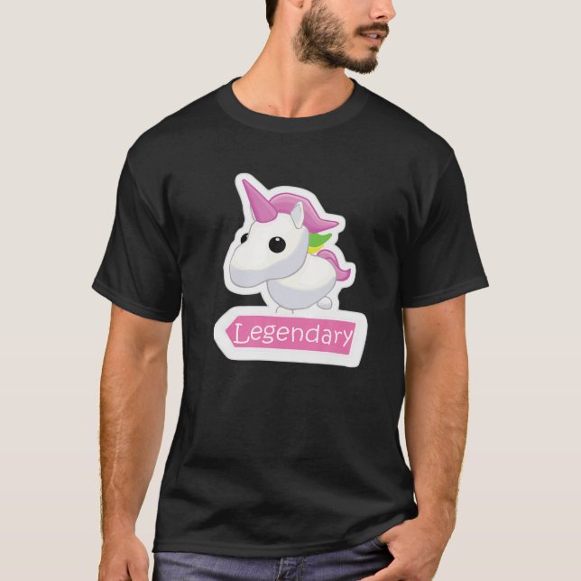 Legendary Unicorn Adopt Me Gamer Girl Pet T-Shirt (Front)