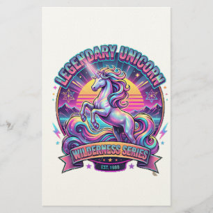 Legendary Unicorn Double Sided Stationery