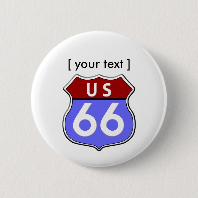 Legendary US Route 66 Button (Front)