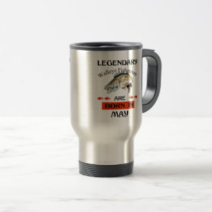 Legendary Walleye Fishermen Are Born in May Travel Mug