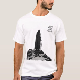 Legendary Warrior T-Shirt- Epic Black & White Back T-Shirt