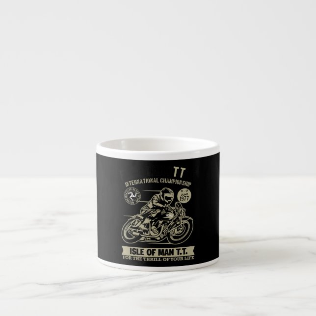 Legendary With Motorcycle Racing Art Gift Espresso Cup (Front)