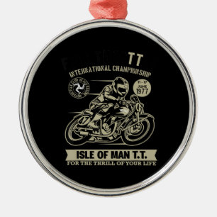 Legendary With Motorcycle Racing Art Gift Metal Tree Decoration