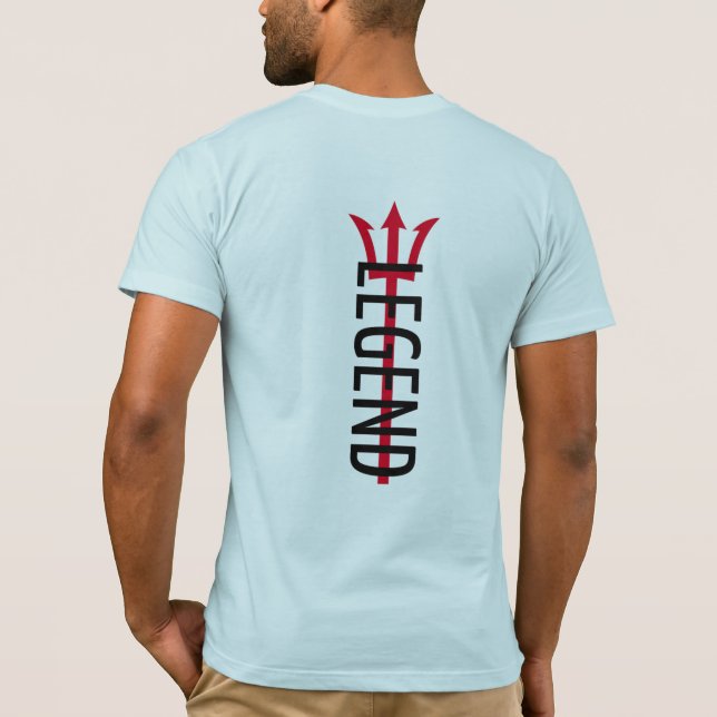 Legende T-Shirt – Trident Design Mythical Warrior  (Back)