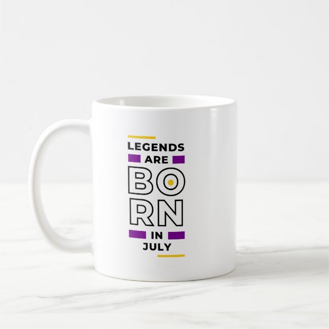 Legends are born in July Coffee Mug (Left)