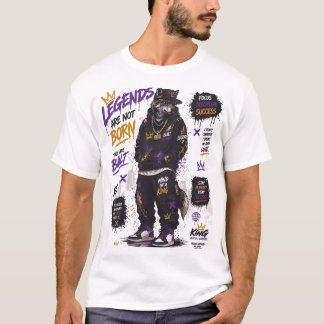 Legends Are Not Born Quote Streetwear T-Shirt