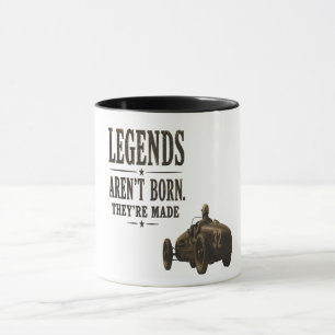 Legends Aren’t Born, They’re Made – Vintage Racing Mug