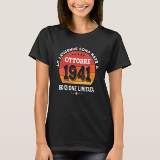 Legends Born In October 1941 81th Birthday 81 Year T-Shirt